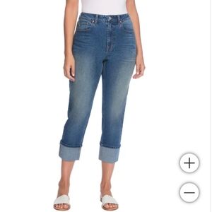 Frye™ Dark Blue High-Rise Relaxed Fit Jean